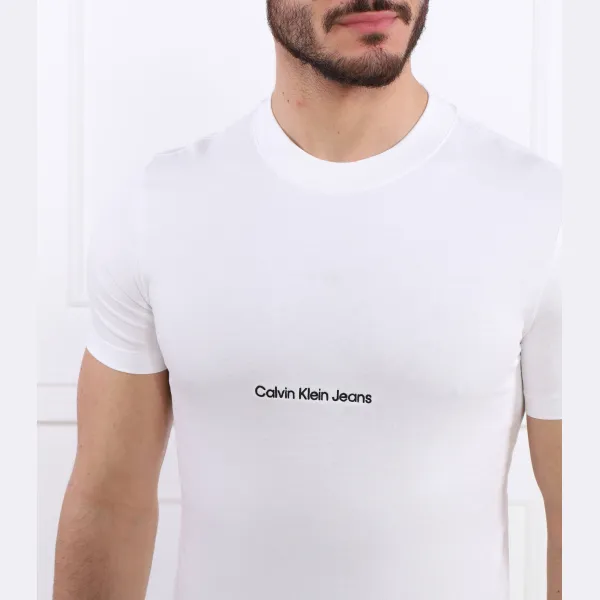 Футболка стандартного кроя Institution Calvin Klein, белый — фото 4