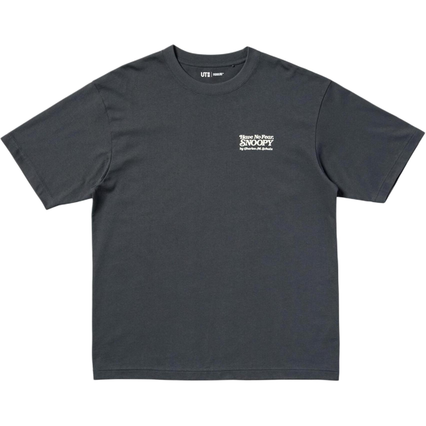Футболка Unisex Dark Gray x PEANUTS Collaboration SS25 UNIQLO, темно-серый — фото 3