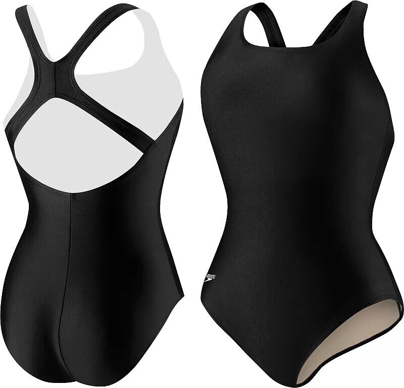 

Женский купальник больших размеров Speedo со средней спинкой и ультраспинкой, черный