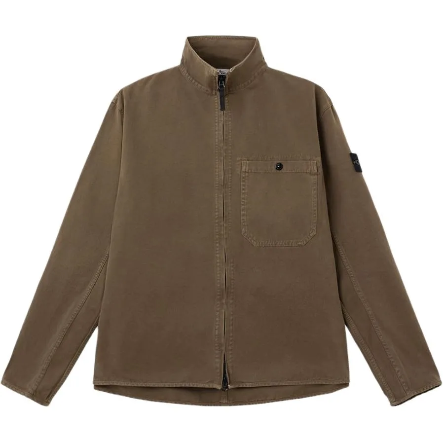 Куртка с нагрудным карманом на молнии STONE ISLAND, ochre