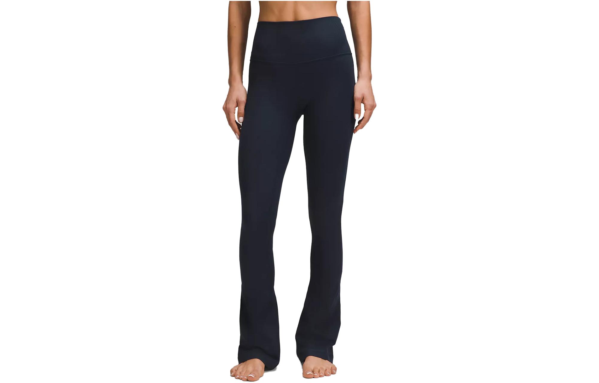 

Высокие Облегающие Мини-Клёш Брюки Повседневные Женские Lululemon, Морской Синий