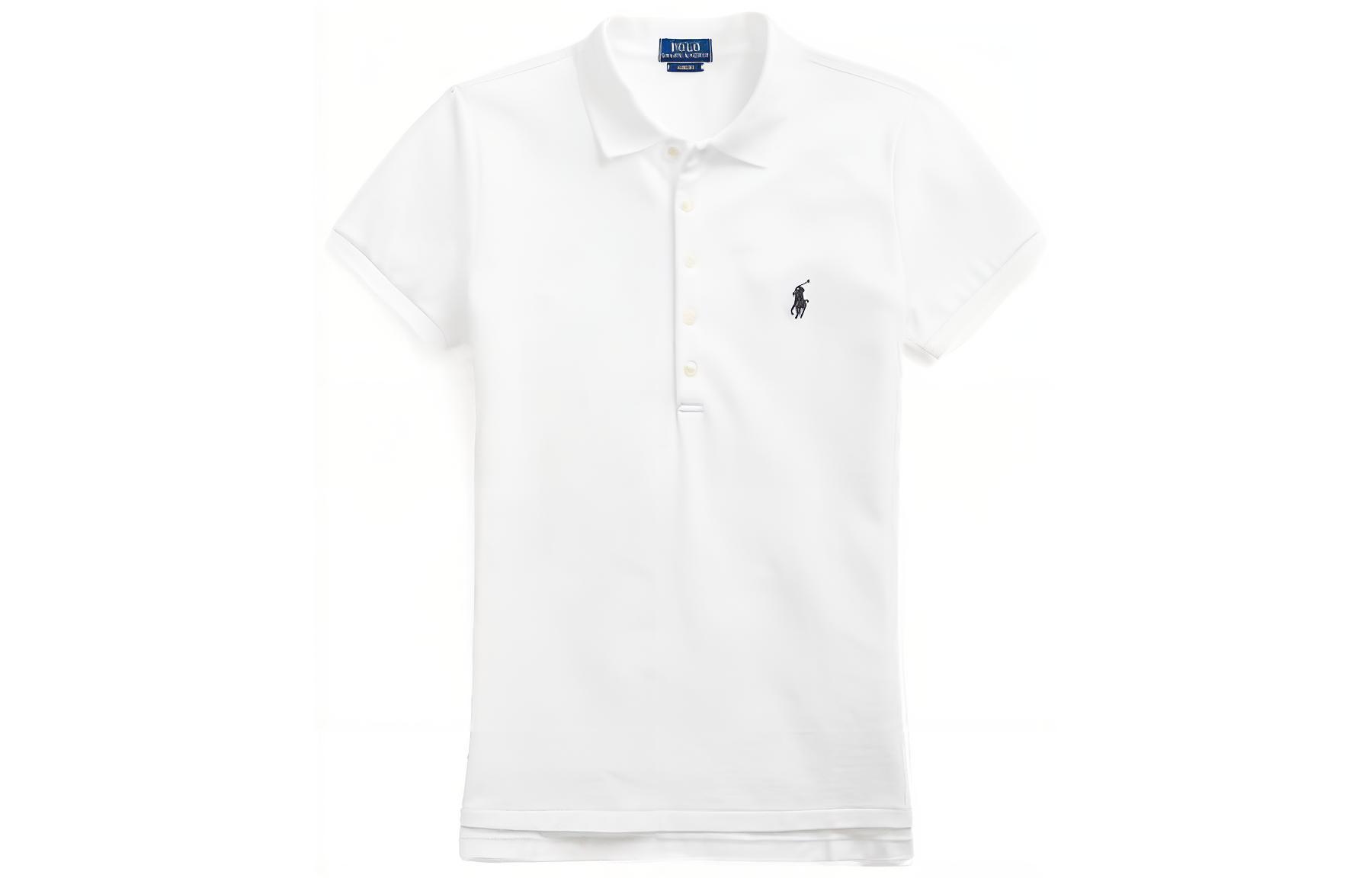 Polo Ralph Lauren Рубашка-поло SS22 Polo Shirt Women's White — фото 4