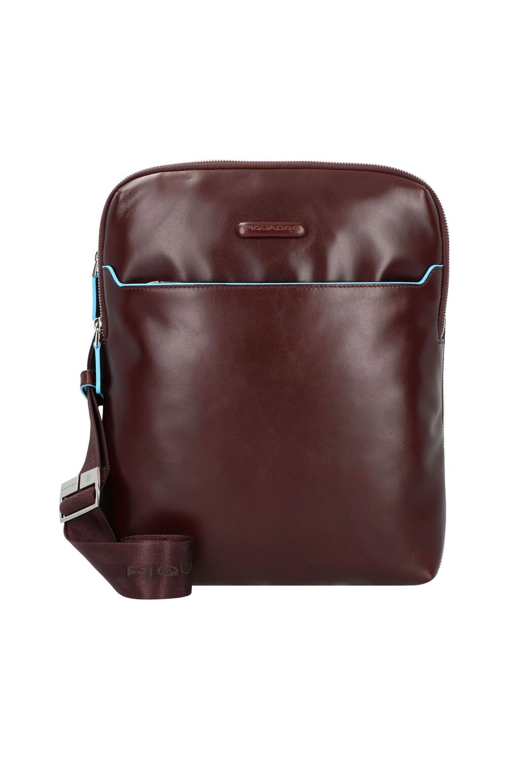 

Сумка через плечо Letter кожаная 26 см PIQUADRO, цвет Dark Brown