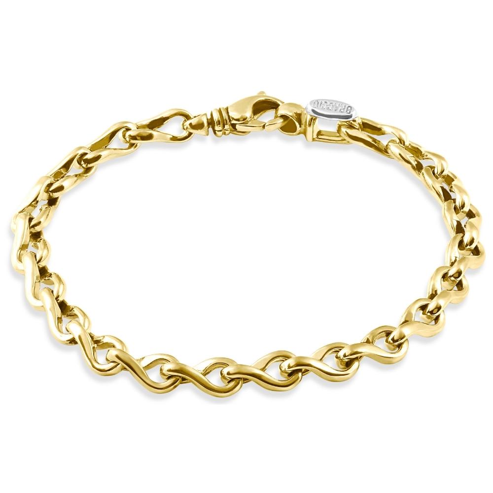 

Мужской браслет из 14-каратного золота (28 грамм) или платины (45 грамм) шириной 7 мм и длиной 8,5 дюйма Pompeii2, 14K White Gold