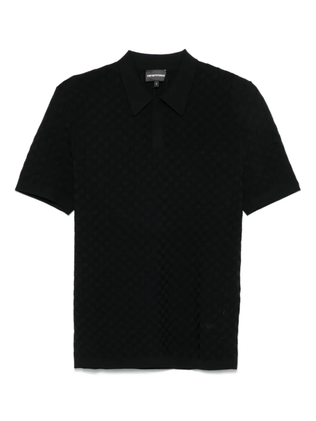 

Emporio Armani жаккардовая рубашка поло, черный