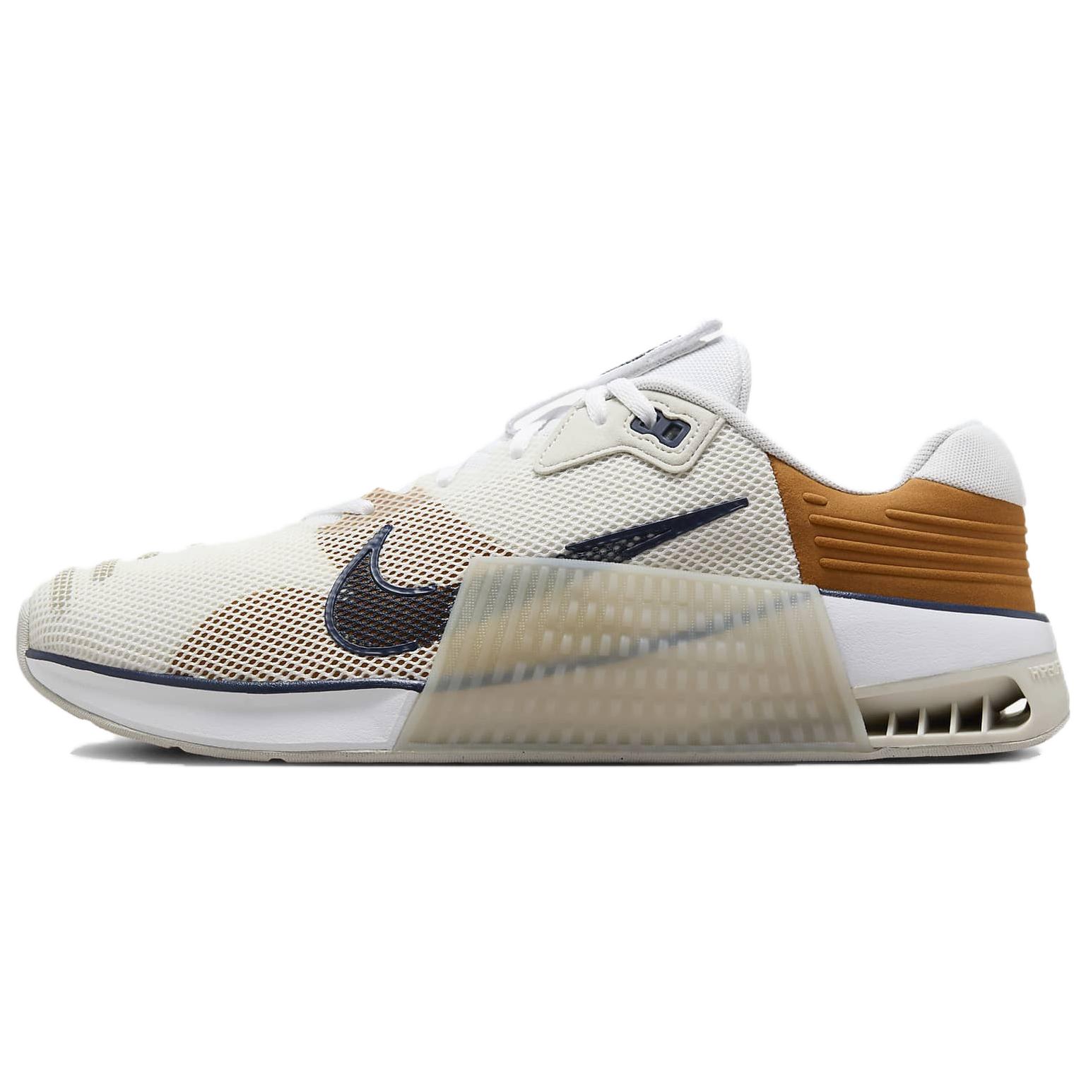 

Nike Metcon 9 Amp White Light Bone Limestone Midnight Navy, Бежевый/Коричневый/Темно-морской синий