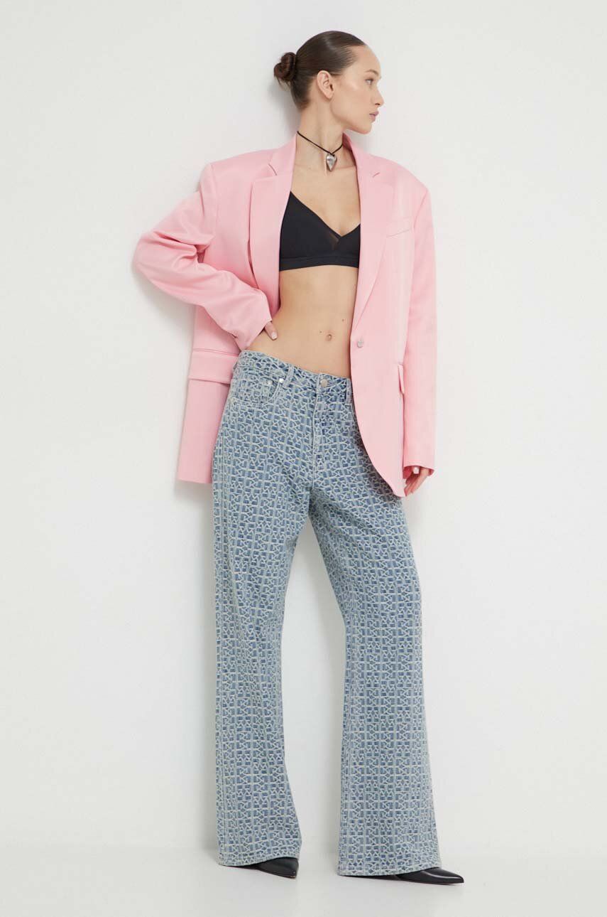 

Блейзер Moschino Jeans, розовый
