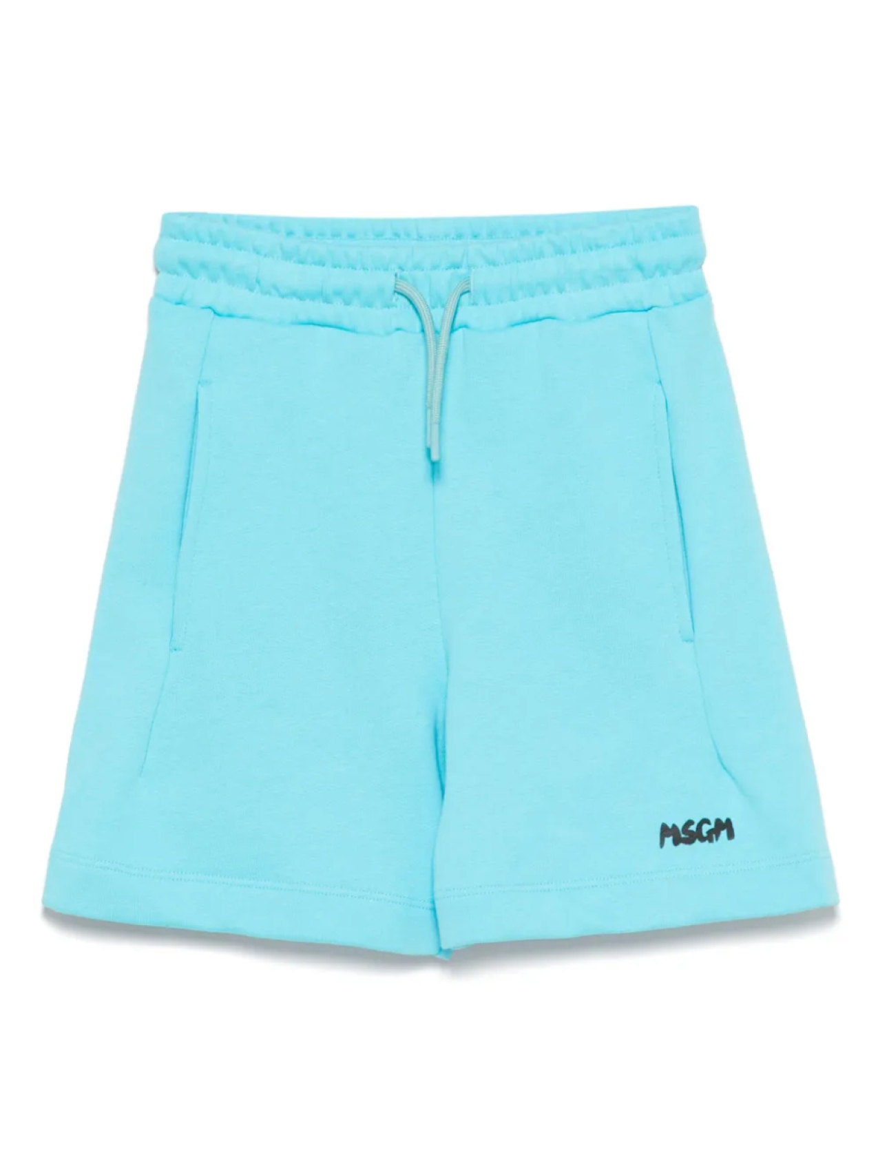 

Детские хлопковые спортивные шорты MSGM MSGM Kids, синий