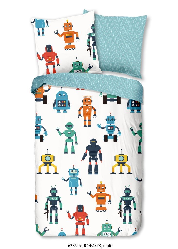 

Детское постельное белье робот Good Morning - 135х200 см - 100% хлопок Muller Textil