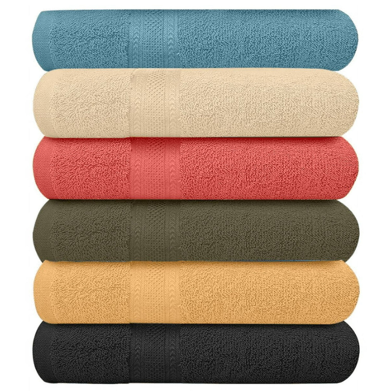 

Набор банных полотенец Springfield Linen 27 x 54 дюйма 6 шт, разноцветный