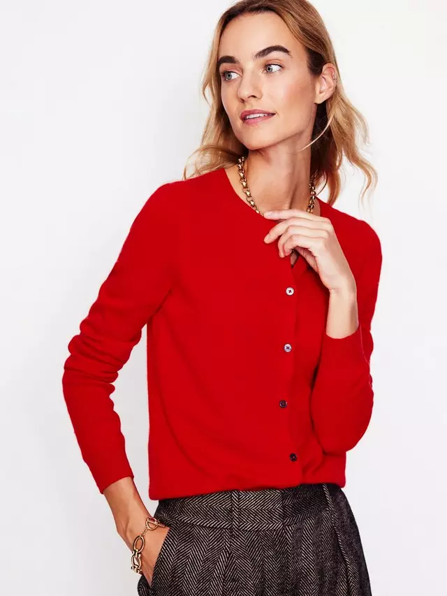 

Кардиган Boden Eva Cashmere, цвет rouge red