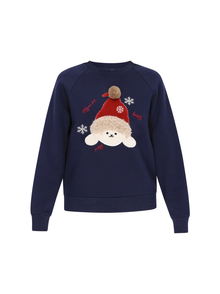 

MyMo Женская толстовка темно-синего цвета