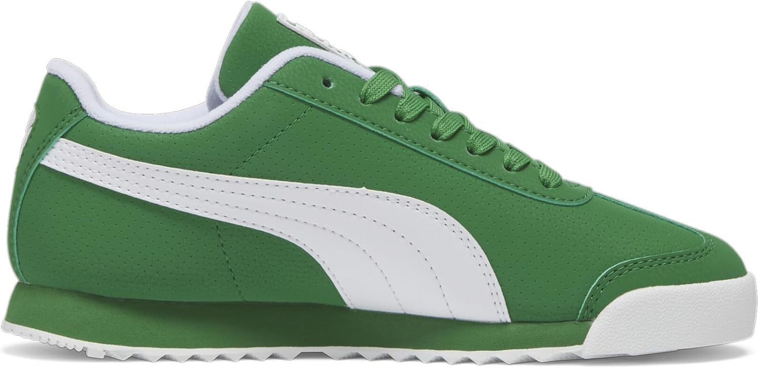 Детские кроссовки Puma Unisex-Child Roma (для детей постарше), зеленый — фото 4
