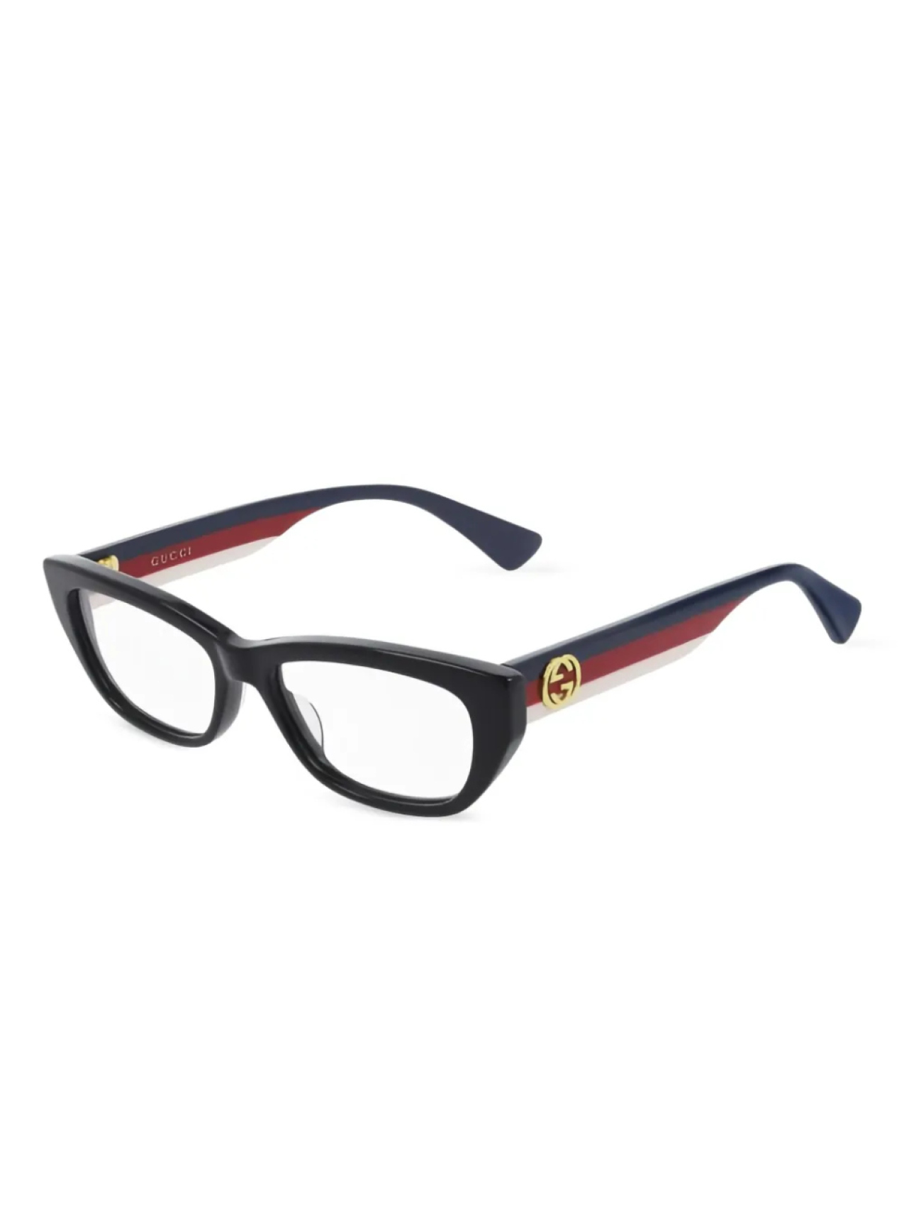 

Очки Gucci Eyewear logo plaque frames, черный