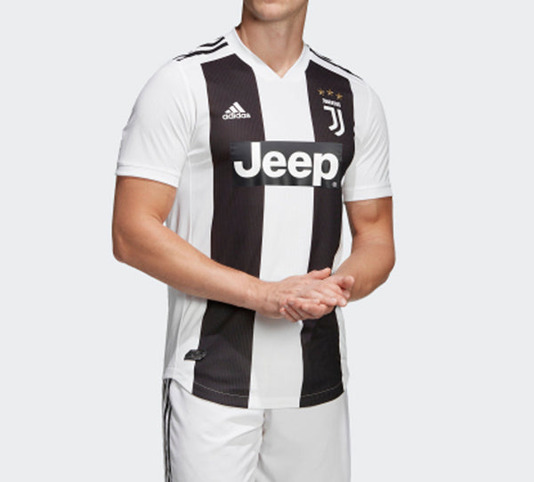 Футболка juventus player edition home short sleeve jersey black white Adidas, белый — фото 3