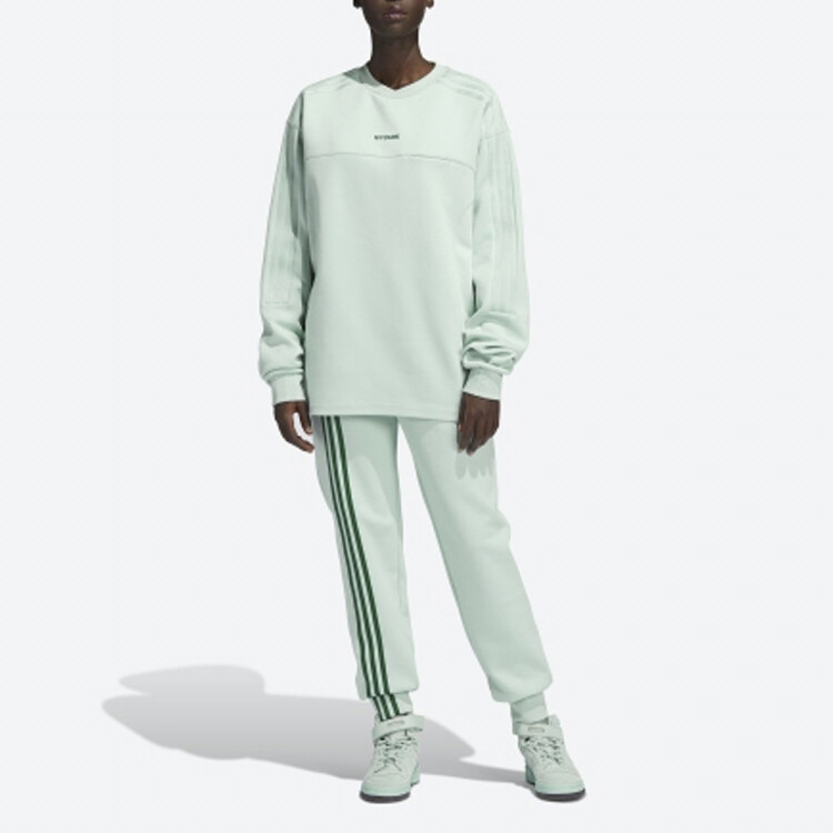 Трикотажные спортивные штаны унисекс светло-зеленые Adidas Originals, светло-зеленый — фото 3