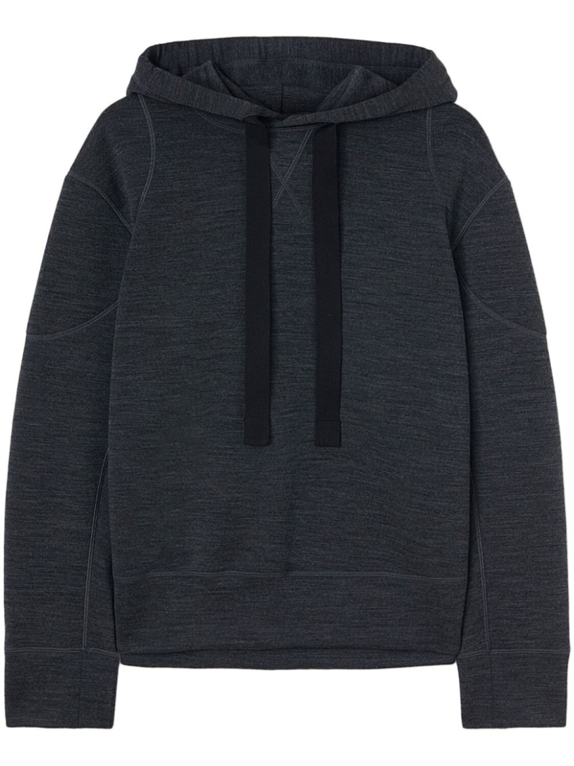 

Jil Sander шерстяное худи с кулиской, черный