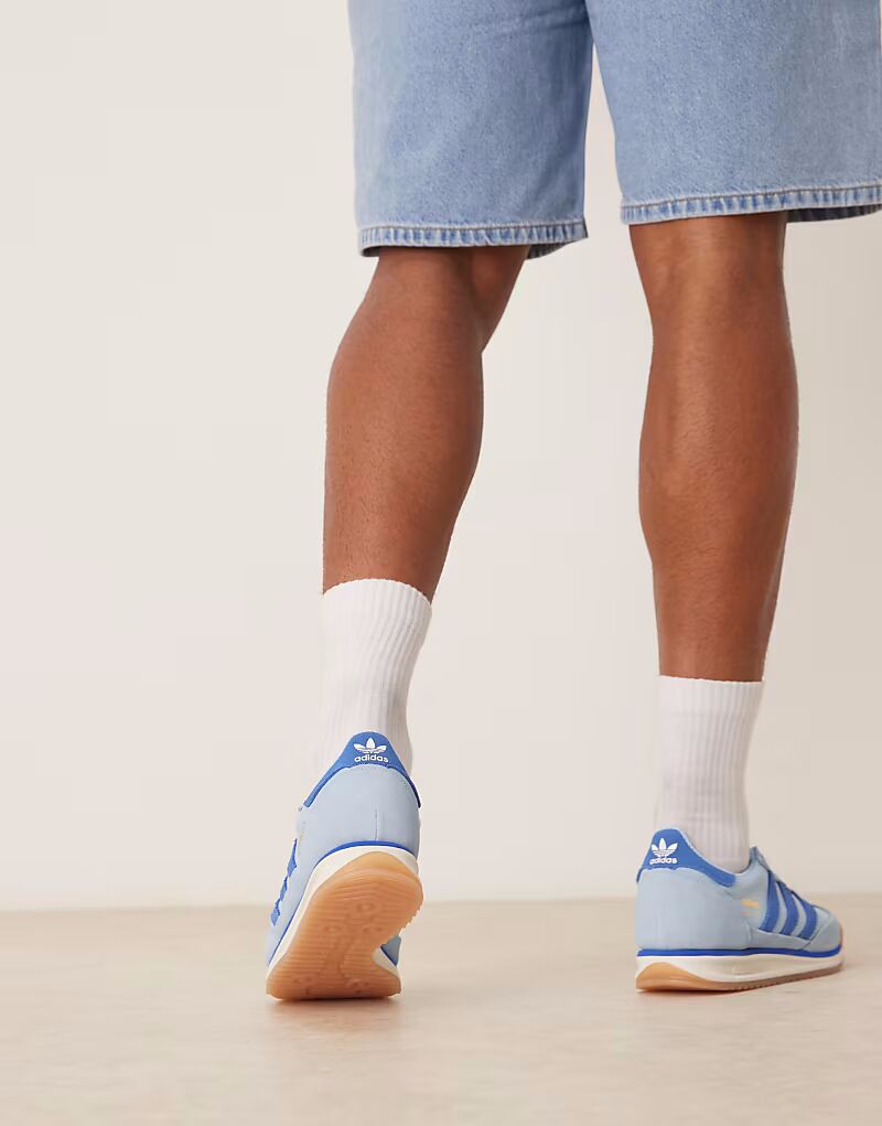 Кроссовки Adidas Originals SL 72 RS светло-голубого цвета — фото 3
