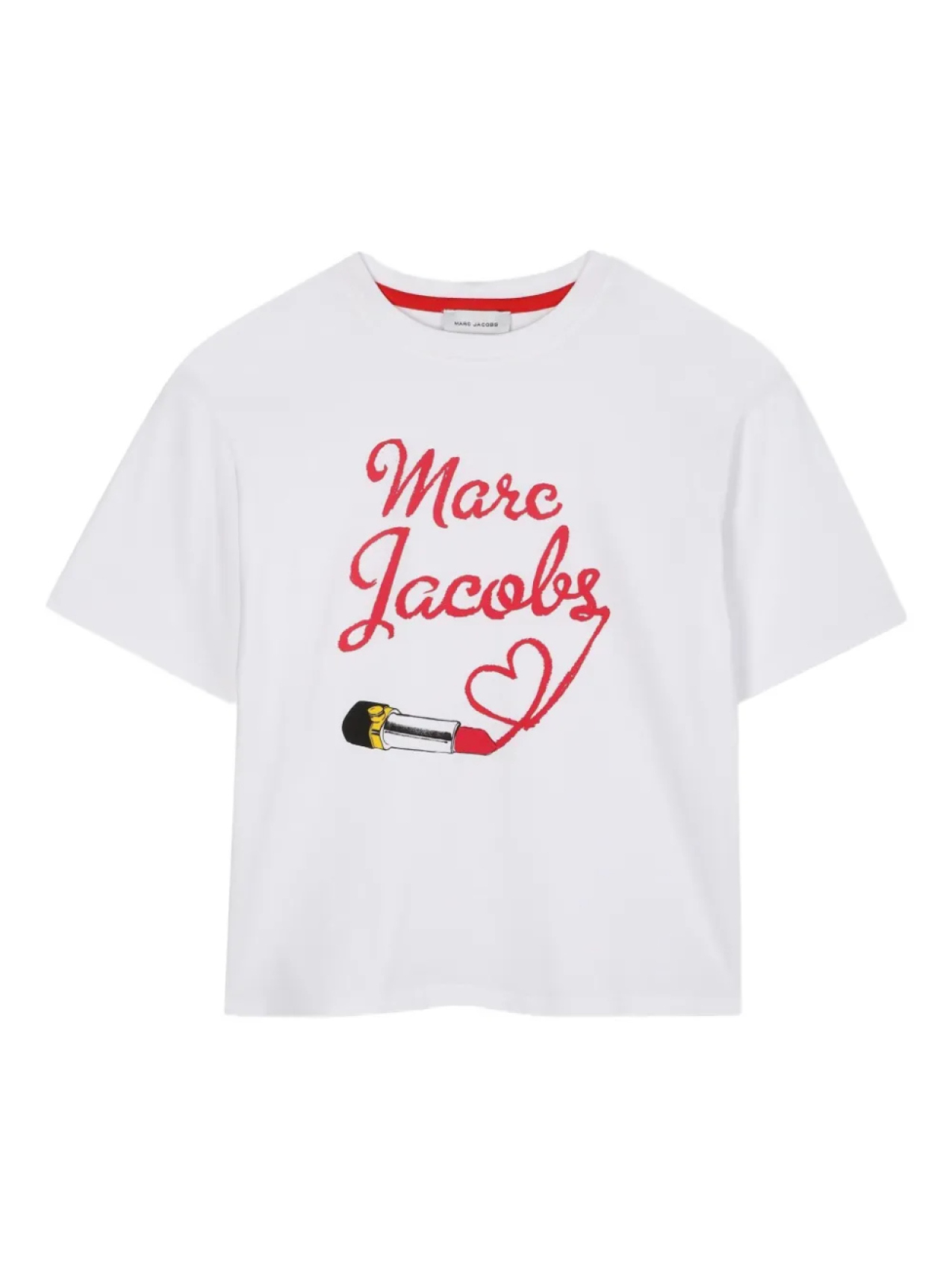 

Marc Jacobs Kids футболка с графичным принтом, белый