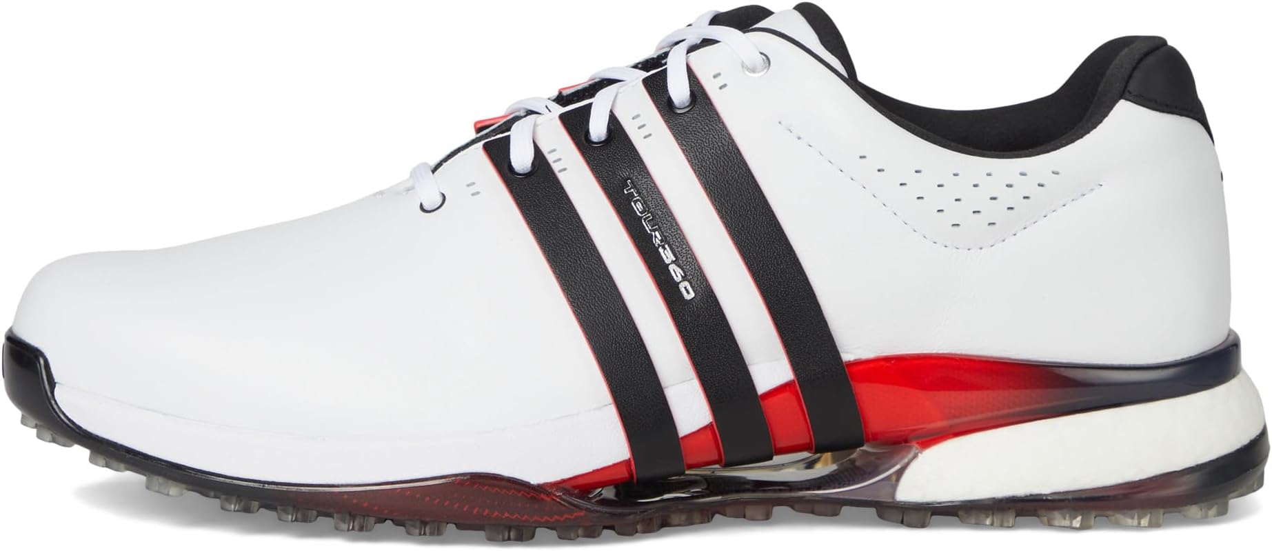 Кроссовки adidas Golf Tour360 25 Spikeless Golf Shoes, цвет Footwear White/Core Black/Lucid Red — фото 4