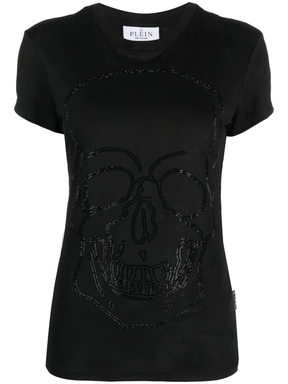 

Футболка Sexy Pure Fit Skull с круглым вырезом Philipp Plein, черный