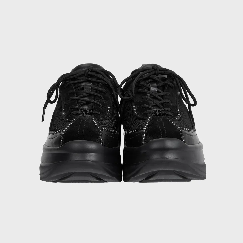 Мужские кроссовки Flatform Mesh чёрные от Treemingbird