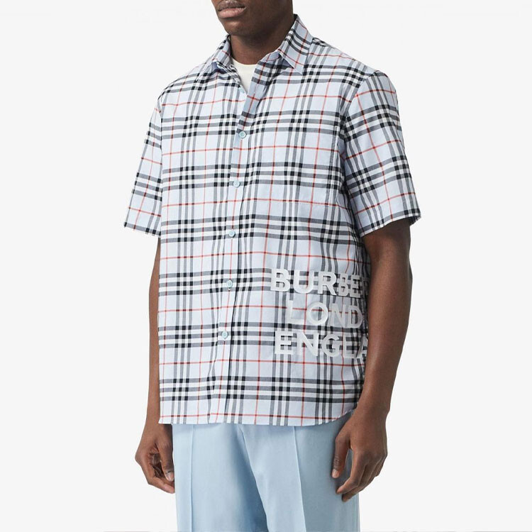 Рубашка мужская Burberry Haze синий — фото 3