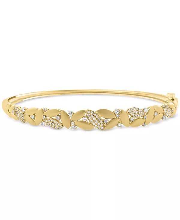 

Браслет-Бэнгл Effy с бриллиантами и полированными камнями (1/2 карата) из 14-каратного золота Effy Collection, gold