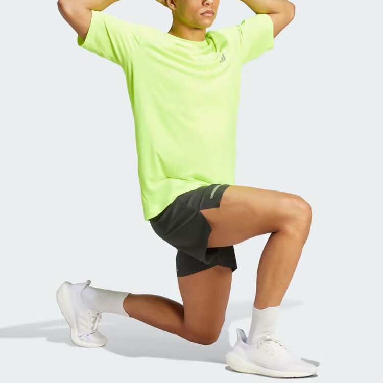 Футболка Ultimate для мужчин, цвет лайм-зеленый Adidas, зеленый — фото 4