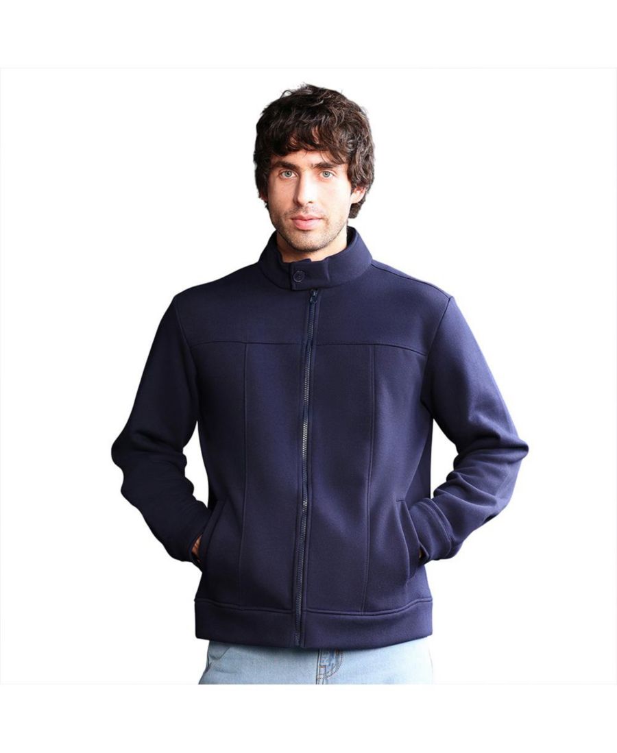 

Мужская трикотажная толстовка темно-синего цвета с декоративной строчкой Campus Sutra, Blue