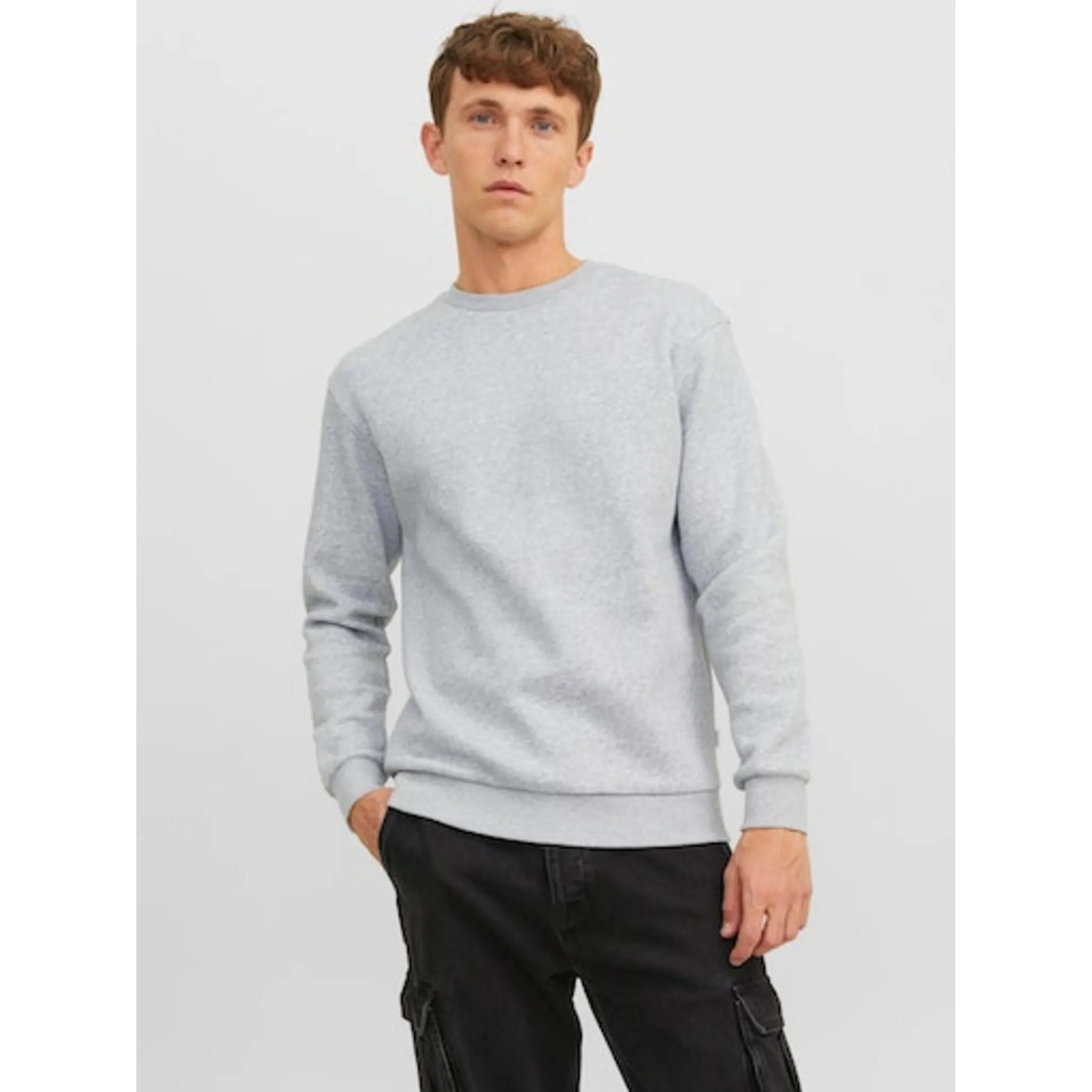 

Толстовка Jack & Jones "JJEBRADLEY SWEAT CREW NOOS", серый