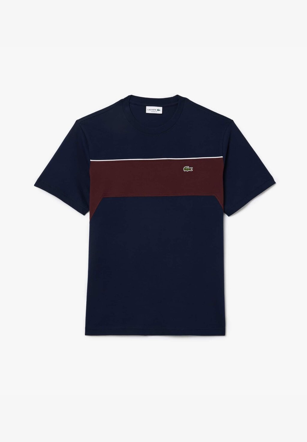 

Футболка с принтом Lacoste, темно-коричневый