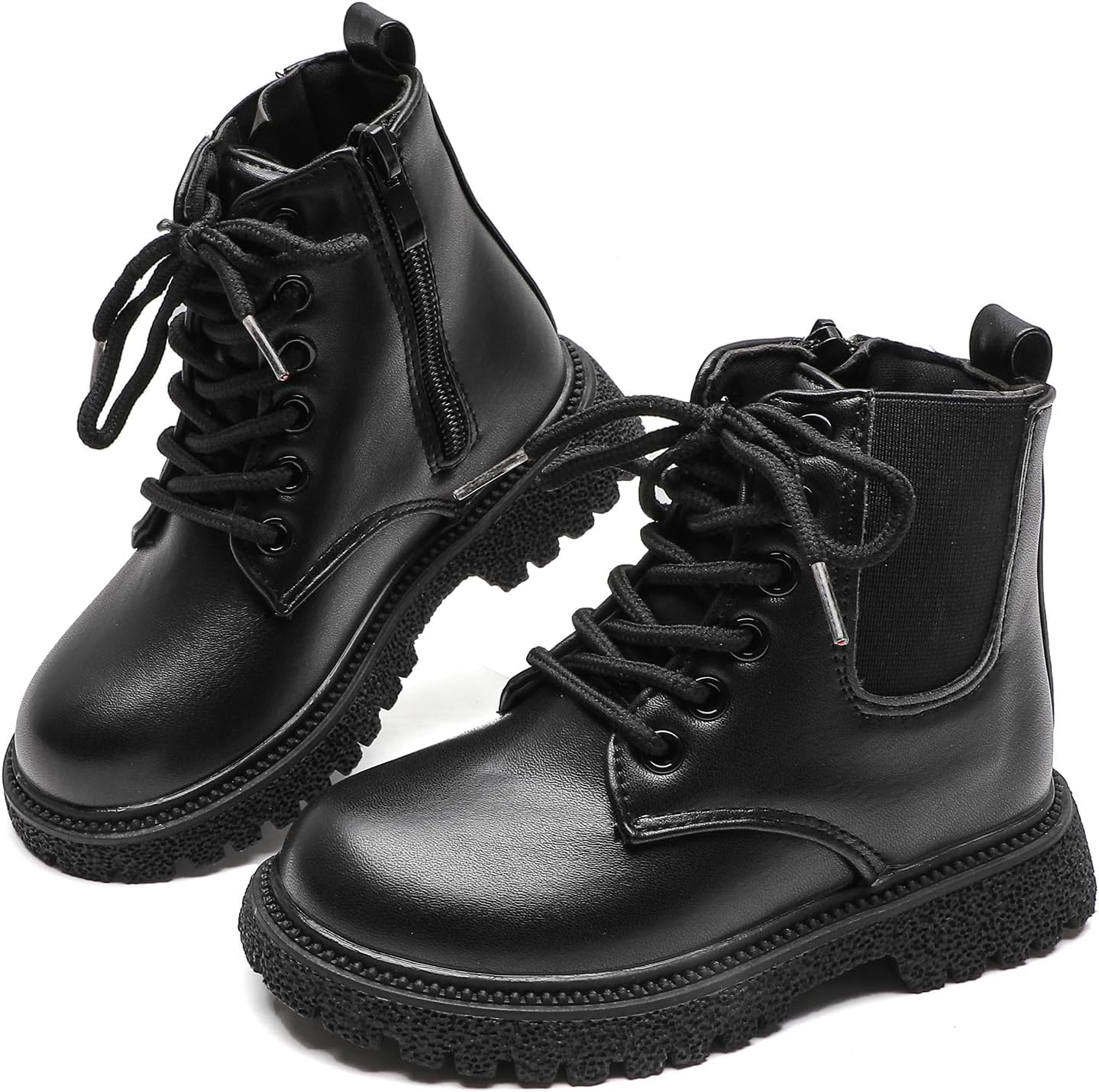 

Детские сапожки, для девочек и мальчиков, обувь, боковая молния, милые ботильоны (малыши/маленькие дети) Mybozz, Schwarz-6640