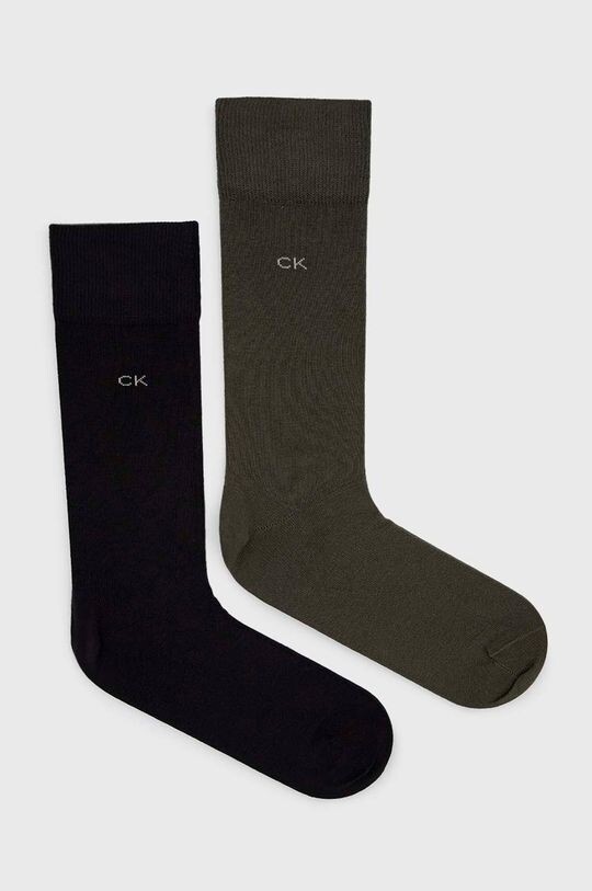 

Носки , 2 пары Calvin Klein, зеленый