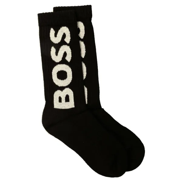 

Носки Qs с логотипом в рубчик cc Boss, черный