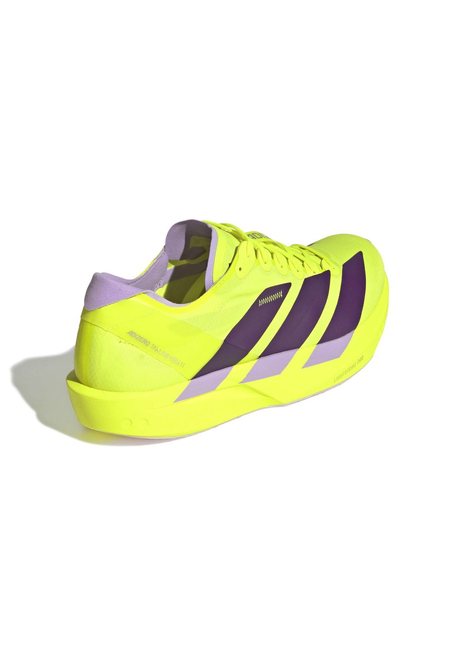 Кроссовки Adidas Performance ADIZERO TAKUMI SEN 11, Solar Yellow Aurora Plum Powder Plum/Yellow — фото 3