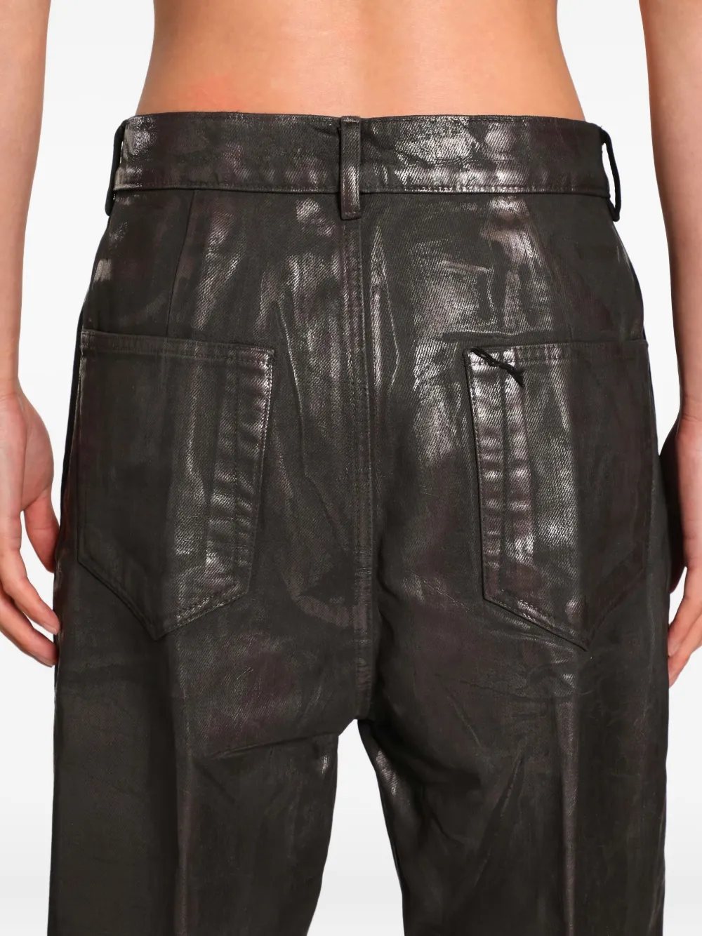 Расклешенные брюки Concordians Bolans Rick Owens, коричневый — фото 4