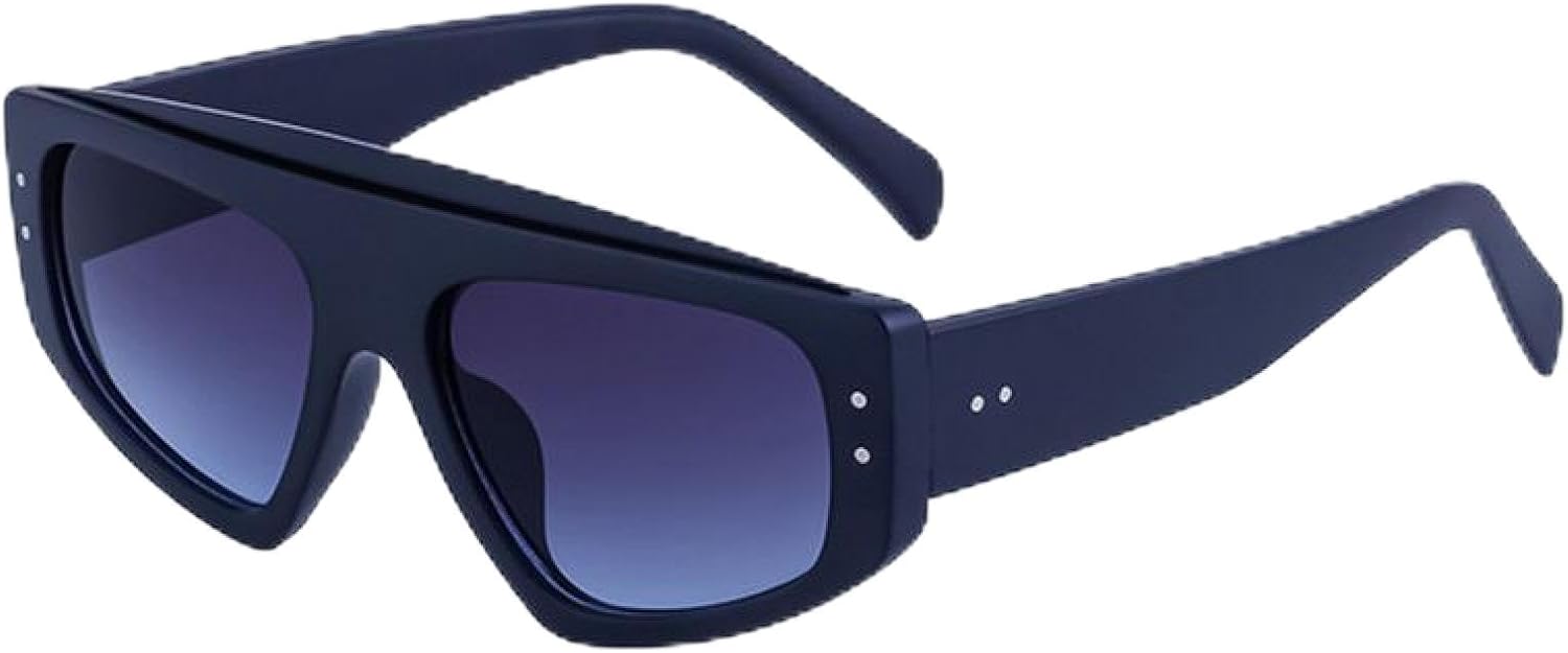 

Модные солнцезащитные очки «кошачий глаз» для женщин, роскошные, винтажные, в стиле панк, металлические, для вождения и активного отдыха, с защитой от УФ-излучения UV400 TVTBBVV, C3blackgrayblue