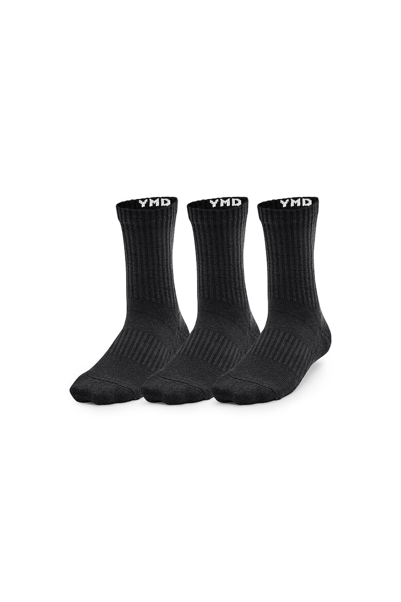 

Носки для фитнеса с логотипом, 3 пары Under Armour, черный