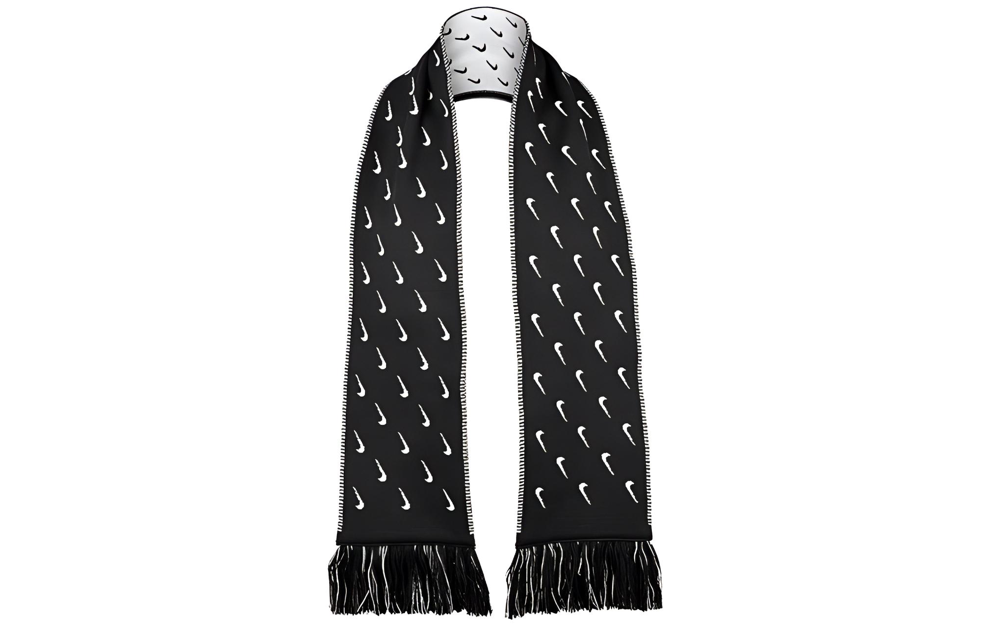 

Nike Вязаный шарф унисекс черно-белый, Black White