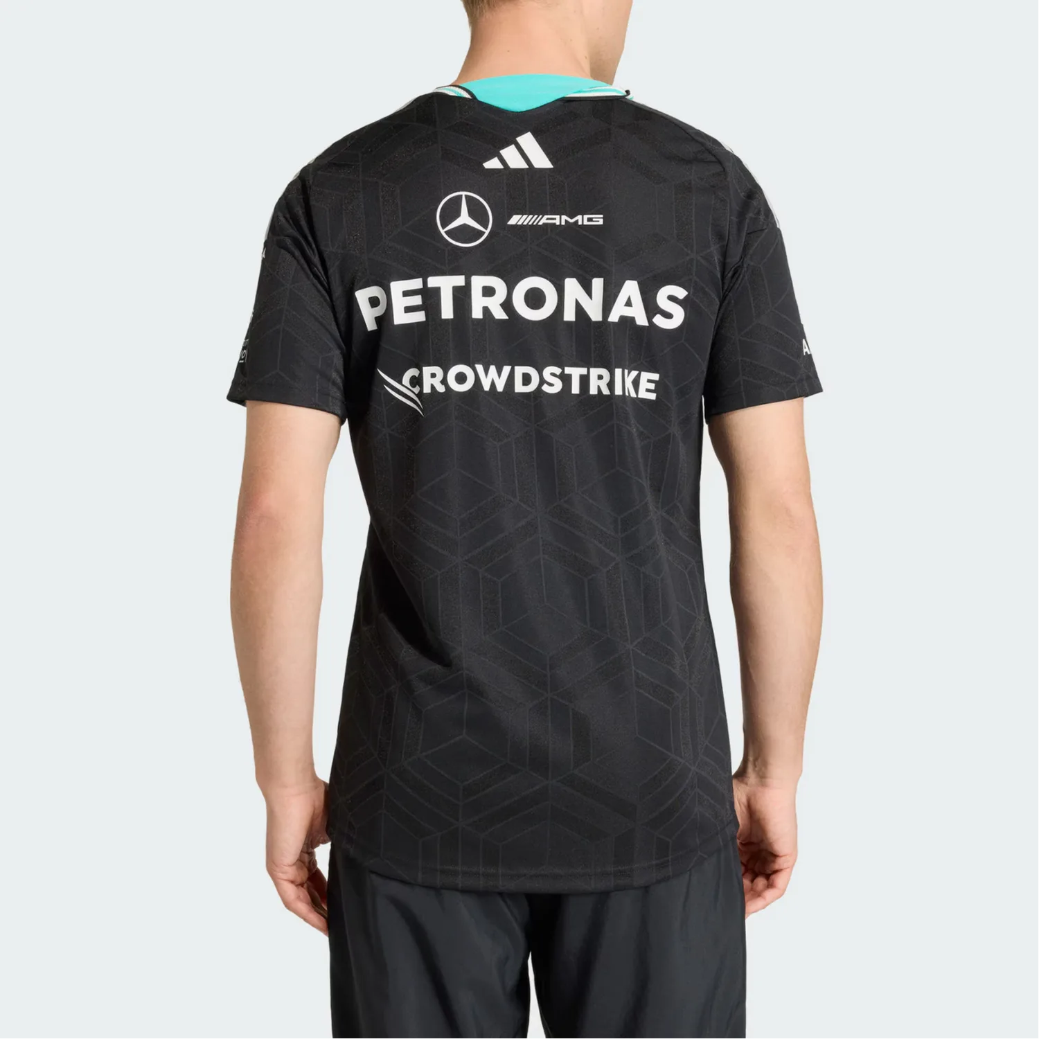 Футболка Mercedes AMG Petronas Formula 1 Team, быстросохнущая Adidas, черный — фото 4