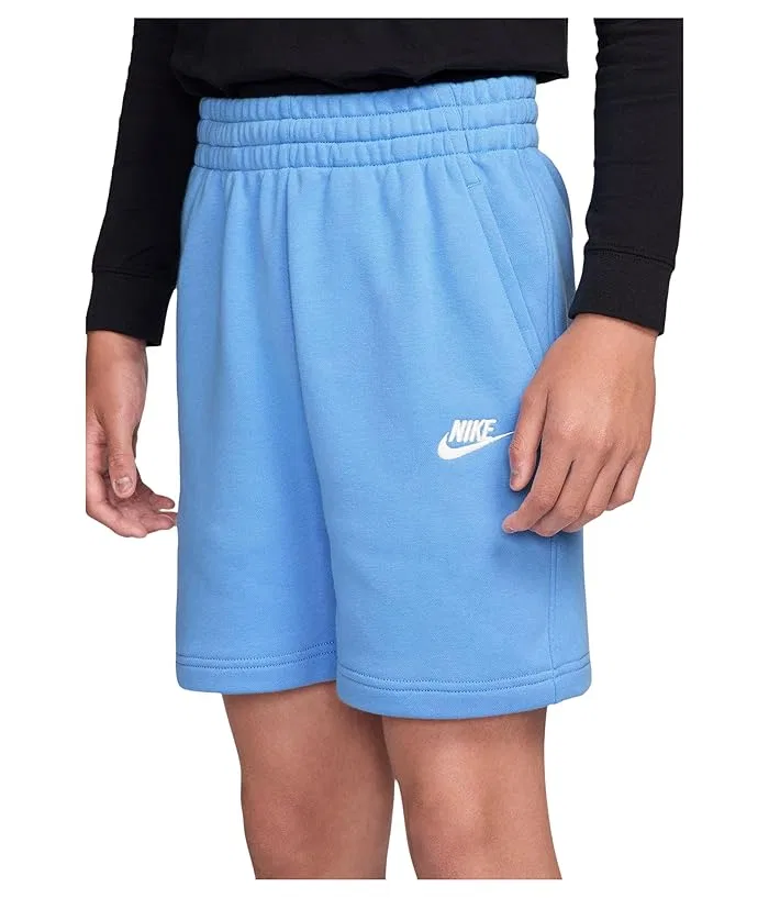 Шорты французский терр Nike Kids Club Fleece, University Blue/White — фото 3