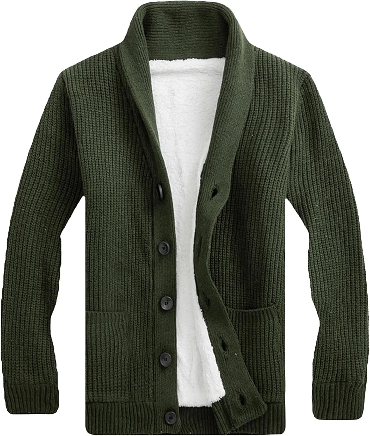 

Мужской кардиган-топкот с шерстяной подкладкой, теплый и дышащий JEShifangjiusu