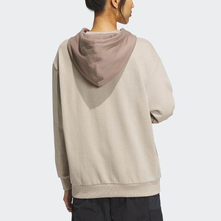 СПОРТИВНАЯ ТОЛСТОВКА С КАПЮШОНОМ Толстовка женская Wonder бежевая Adidas Originals — фото 3