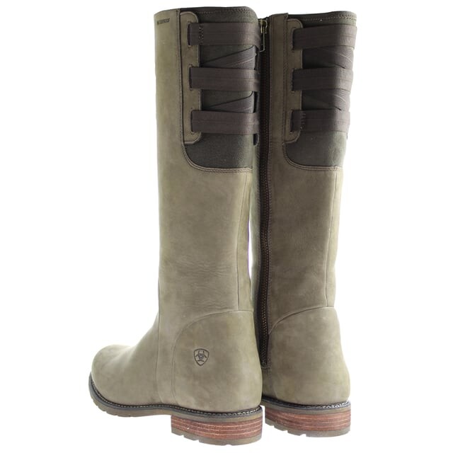 Женские сапоги Ariat Clara h20 высокие кожаные, оливковый — фото 3