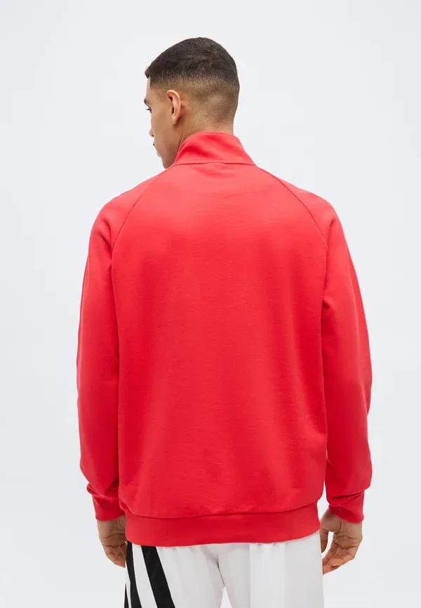 Толстовка с половинной молнией Liverpool FC Club Wear Adidas Originals, чистый рубин — фото 3