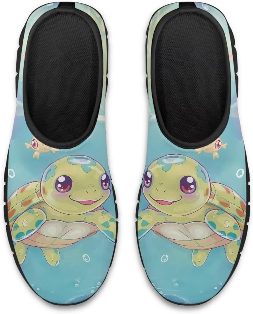 

Повседневные кроссовки Binienty для женщин и мужчин с принтом морской черепахи, лоферы с поддержкой свода стопы, низкие лоферы на платформе, Cartoon Sea Turtle