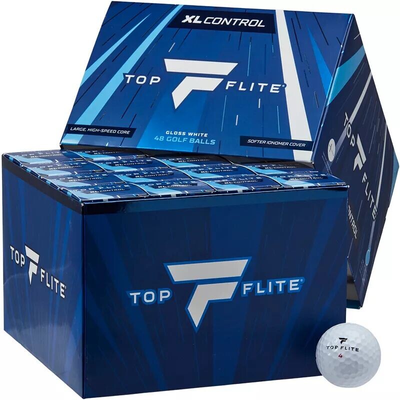 

Мячи для гольфа Top Flite 2024 XL Control — 48 шт., белый