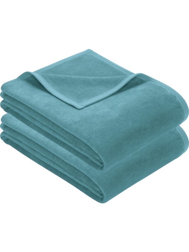 

Одеяло Erwin Müller Wohn 2er Pack Triest, бирюзовый