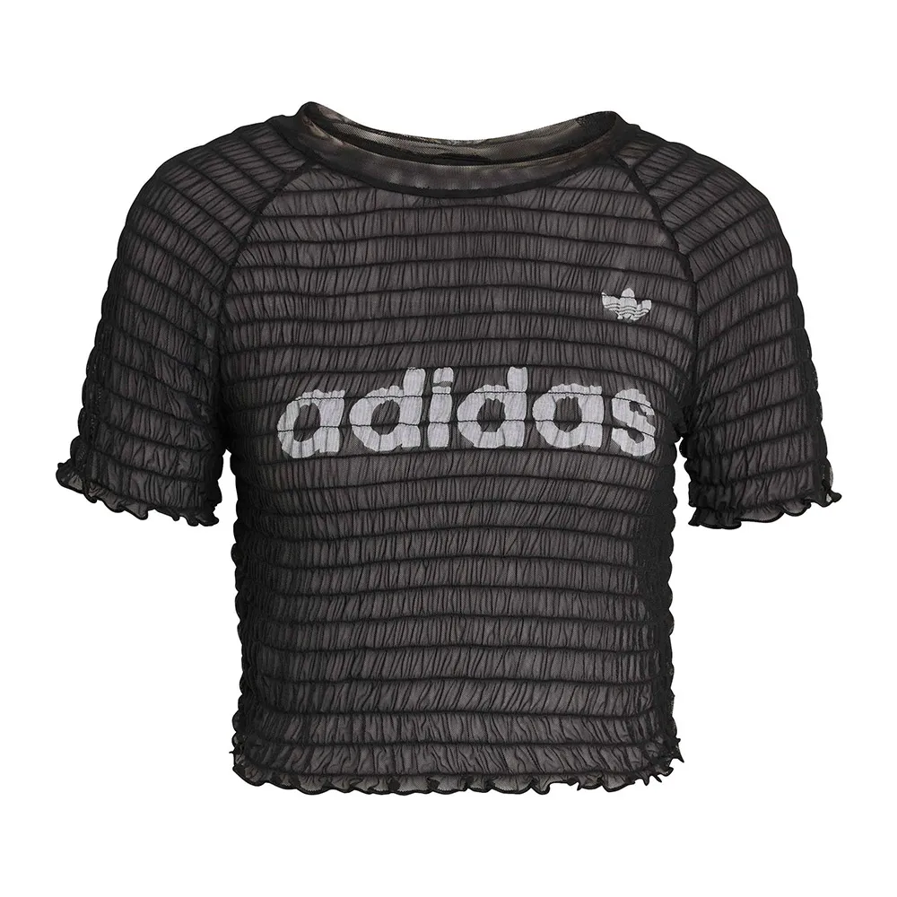 Футболка с коротким рукавом adidas Originals Smocked Cali, черный — фото 3